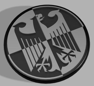 60mm badge « Coat of arms of Germany » for BMW F800R 