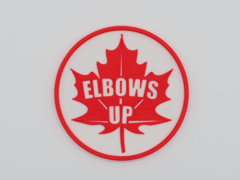 Elbows Up Canada Coaster