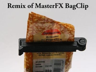 Bag Clip (CAD) Easy to modify