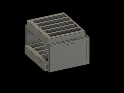 n64 cartridge holder desktop shelf
