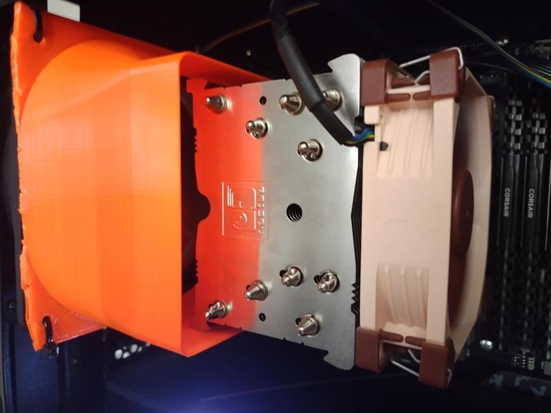 Noctua NH-U12P (Single fan) fan duct