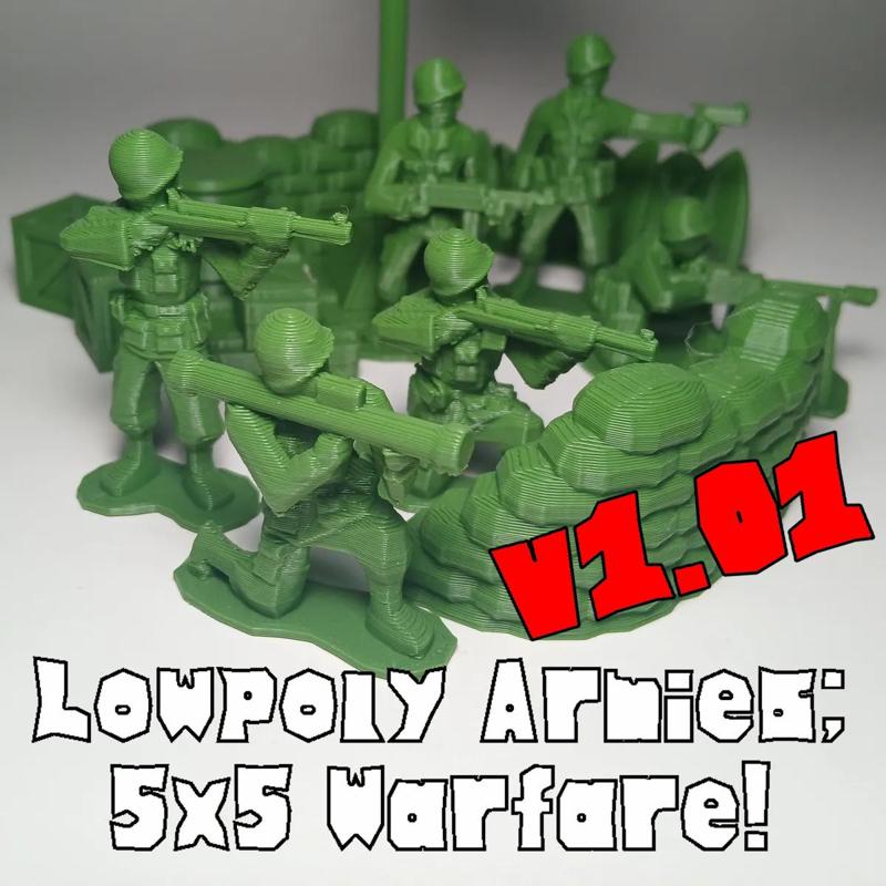 Lowpoly Armies: 5x5 Warfare! - DIY Board Game!
