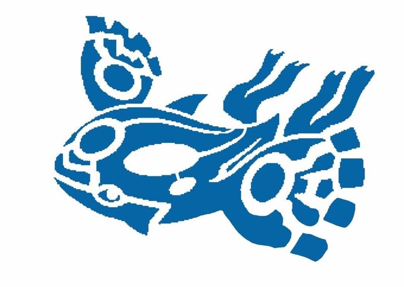 Kyogre stencil