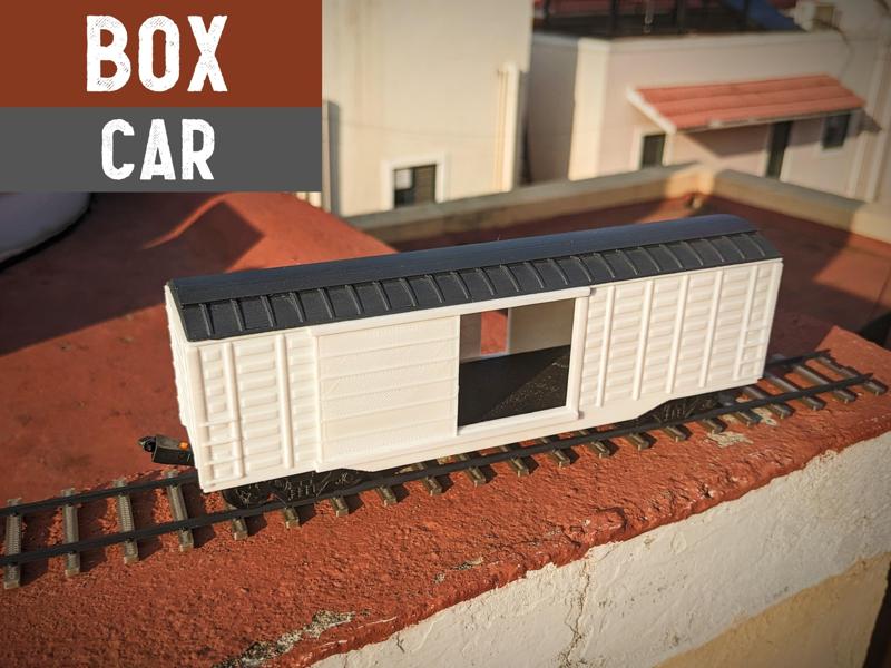 BOX Car w/ Doors - Dragon Railway