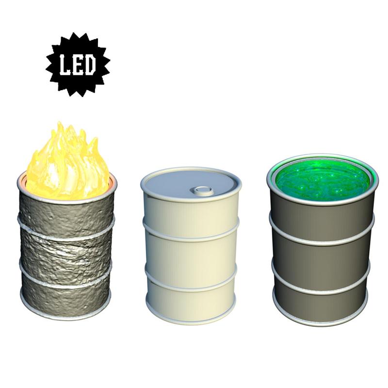 LED Metal barrels (3 variants)