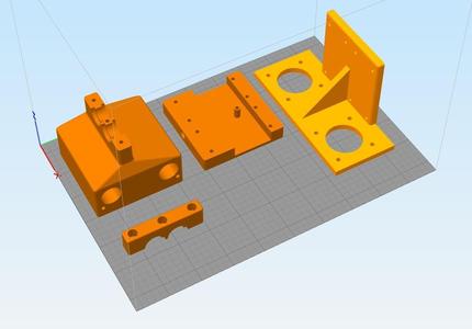 Cyclops(18mm) ready X/Z-axis with shortened bowden for Athorbot 