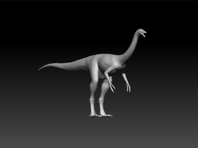 gallimimus 3 model for 3d print