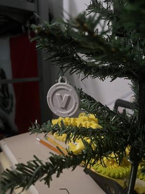 Fortnite V-Buck Ornament