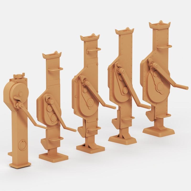 WW2 German Jacks + jack blocks