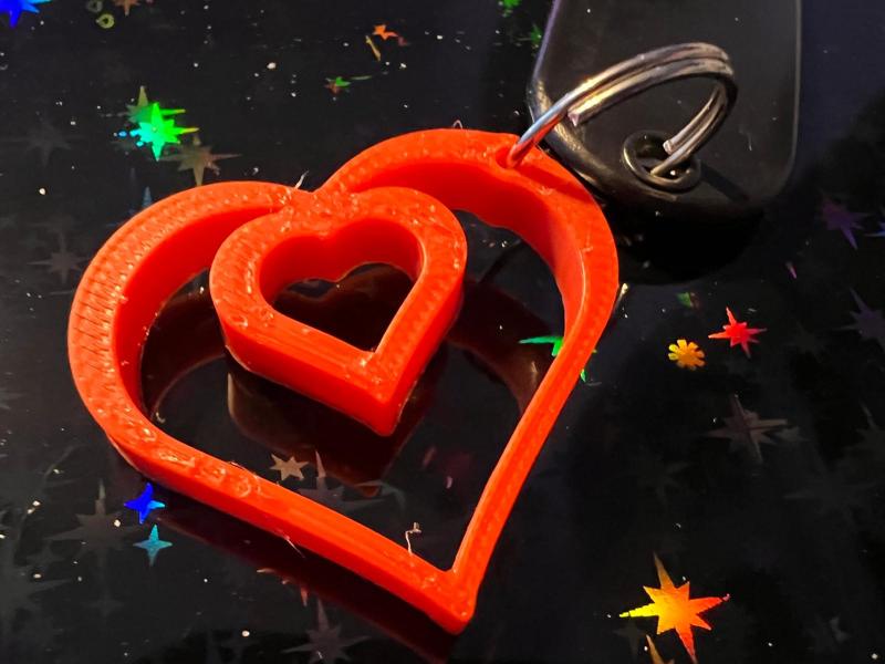 Heart keychain Love Valentines