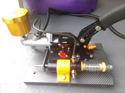 sim racing hydraulic e-brake 3d print parts