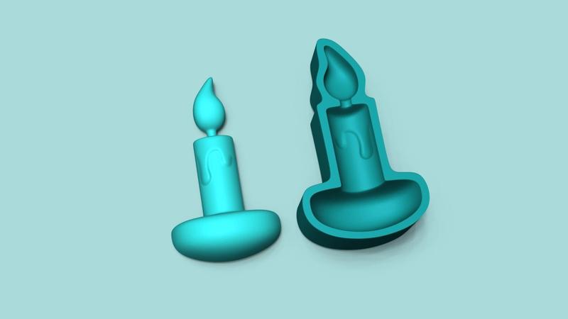 Candle Mold 01 - Silicon Maker - Template