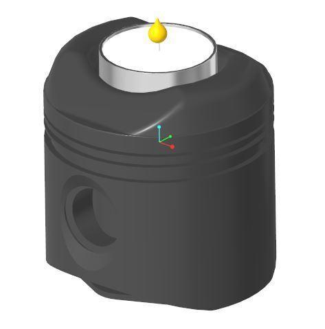 Candlestick Piston 2cv