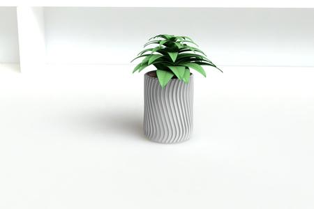 Straight vase twisted style