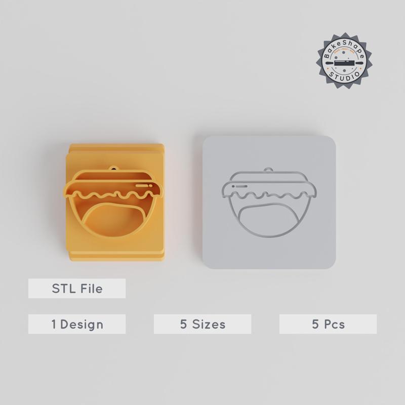 Dough Stamp Tile Set, 5 Sizes, Perfect for Clay, Cookies & Fondant