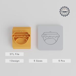 Dough Stamp Tile Set, 5 Sizes, Perfect for Clay, Cookies & Fondant