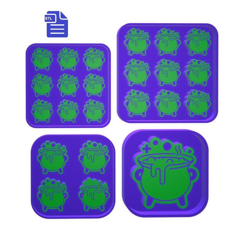Bubbling Cauldron 3cm deep silicone mold tray