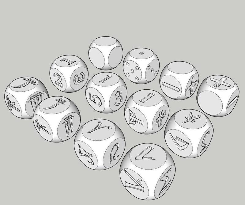 dice dF, d3x2, d6 variants