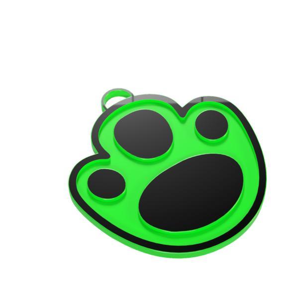 Bunny Paw Easter Keychain