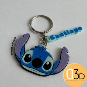 Stitch pack x2 - multicolored layered key ring suitable for AMS