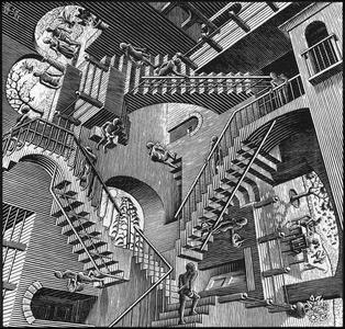 Relativity - Escher (Hueforge)