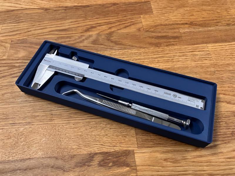 Caliper Box Gridfinity 6x2 / Mitutoyo MIT530-104