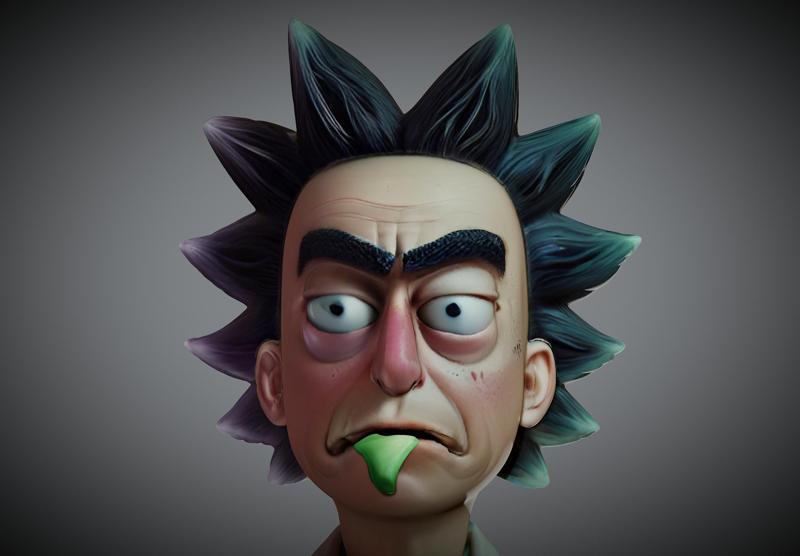 Rick - Bust (Rick and Morty)