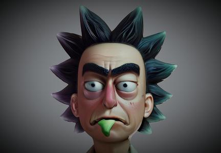 Rick - Bust (Rick and Morty)