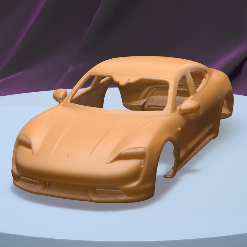 PORSCHE TAYCAN TURBO 2020 (1/24) printable car body