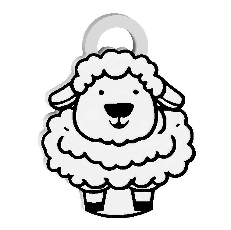 ADORABLE SHEEP KEYCHAIN / EARRINGS / NECKLACE