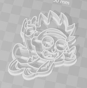 Tiny Rick cookie cutter