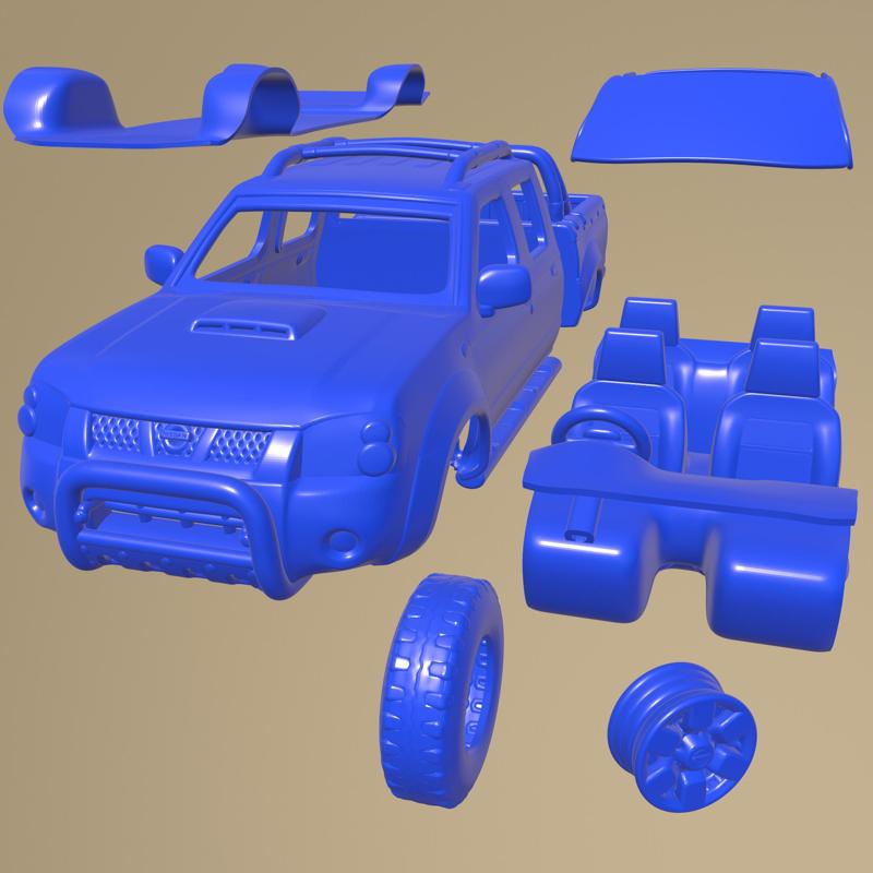 Nissan Navara Np300 Double Cab 2013 PRINTABLE CAR IN SEPARATE PARTS