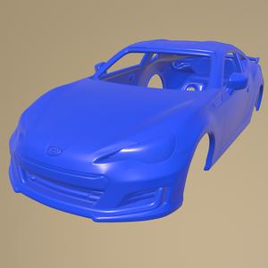 Subaru BRZ 2017 PRINTABLE CAR BODY