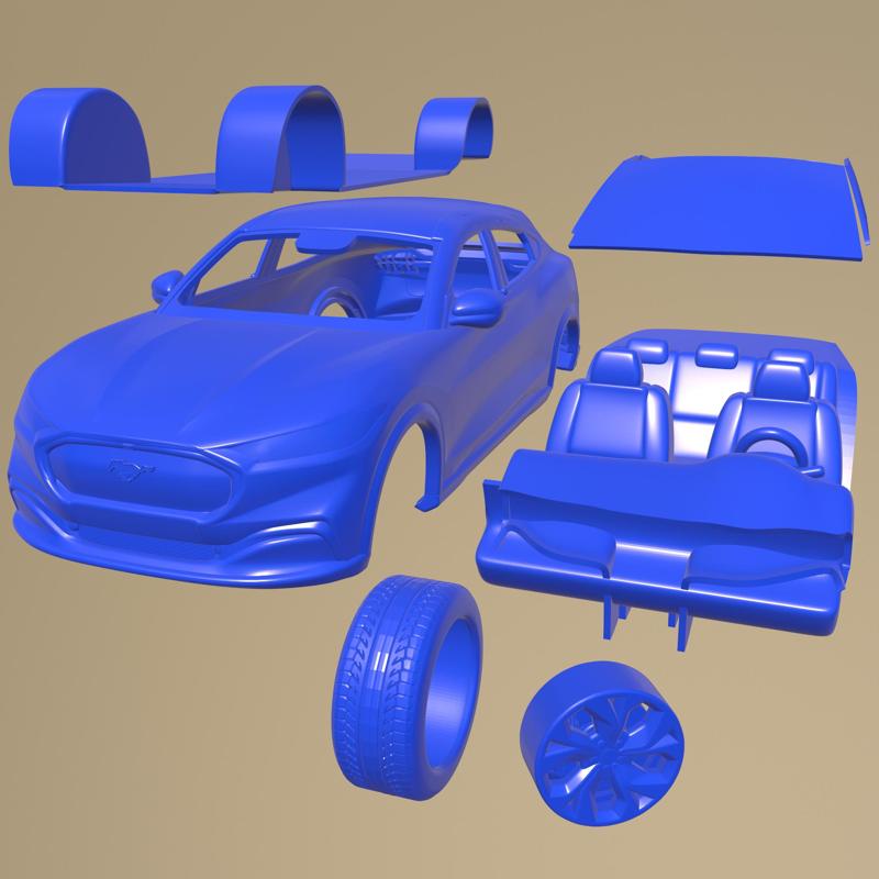 Ford Mustang MACH-E 2021 PRINTABLE CAR IN SEPARATE PARTS