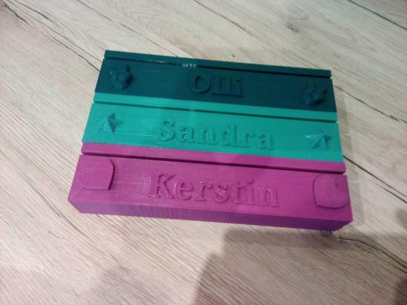 Kartenbrett "Kerstin"  "Sandra" "Ralf" "Olli" "Champion" "Champion II" oder "blank" Card Holder Spiele Romme etc