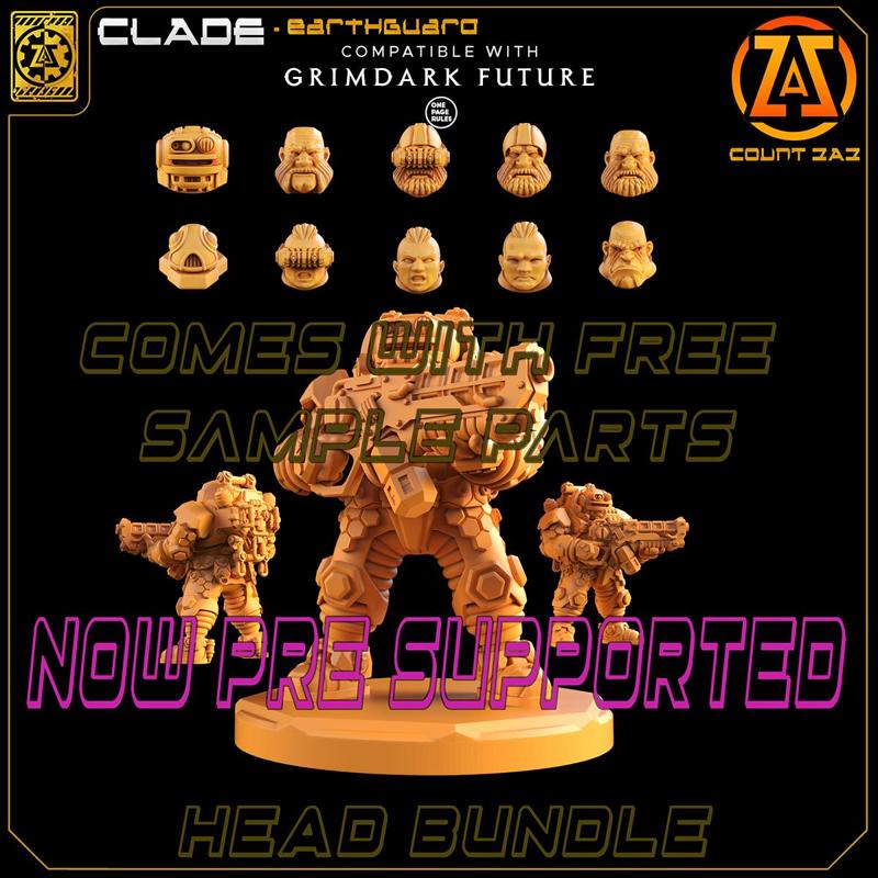 CLADE - HEAD BUNDLE - complete with FREE SAMPLE PARTS
