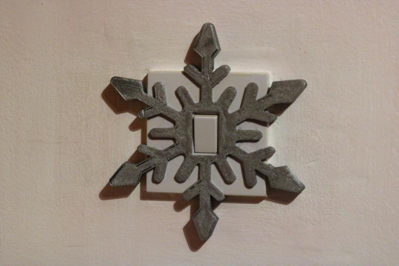 Snowflake Light switch cover