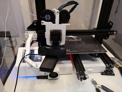 Ender-3 X-Axis Full Modular Camera-Mount for many Cams, Mounts included! 