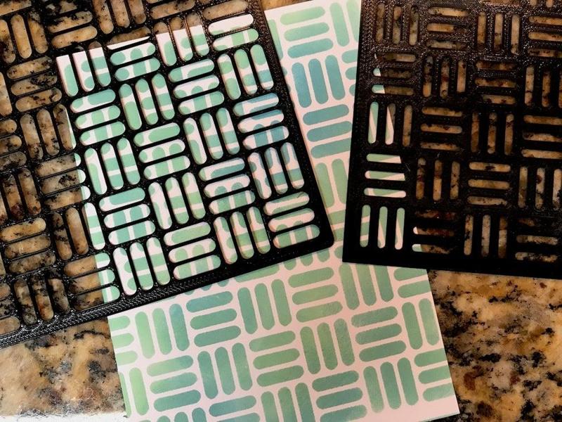 Stencil - Basketweave!