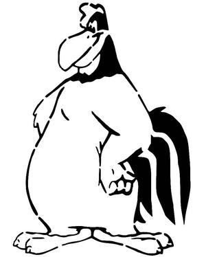 Foghorn Leghorn stencil