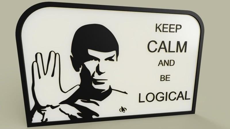 StarTrek - M Spock - Keep calm and be logical 
