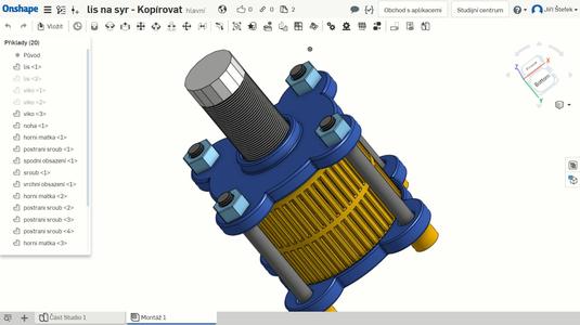 Cheese press - screw