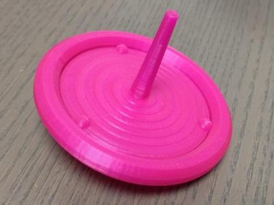 spinning disk top / gyroscope, three-part, can be assembled without gluing