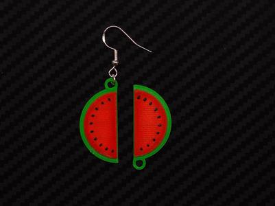 Earrings Watermelon M03 - 20 min print time