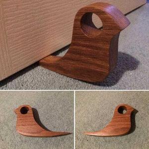 Bird shaped door stopper -3d printer and laser cut ready