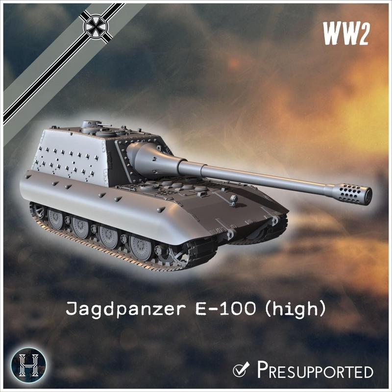 Jagdpanzer E-100 (with high casemate) Entwicklung tank destroyer - Germany Eastern Western Berlin What If Alternate history protype Alternate Events WWII