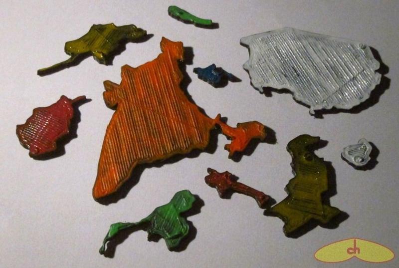 Asia map puzzle
