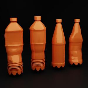 Set of 4 Plastic Bottles | 1/35, 1/43, 1/72 Scale