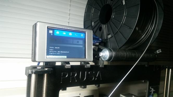OctoPrint Raspberry Pi Rig 3.5" PiTFT Touch Display for Prusa i3 MK2