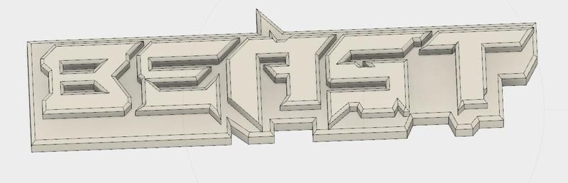 VEHICLE BADGE "BEAST"
